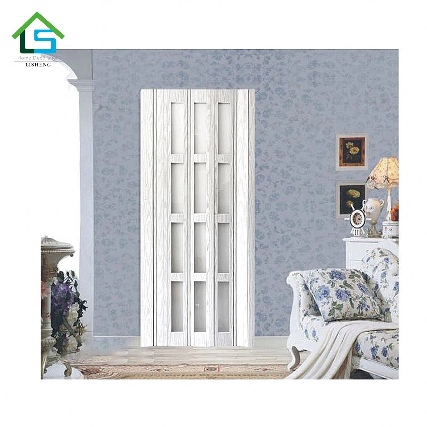 Frosted Glass PVC Folding Doors