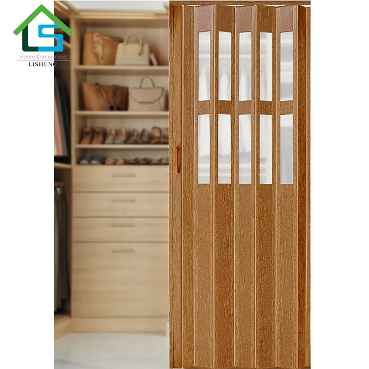 Frosted Glass PVC Folding Door