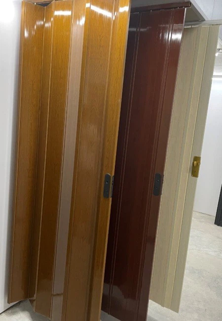 Series solid color design PVC folding door